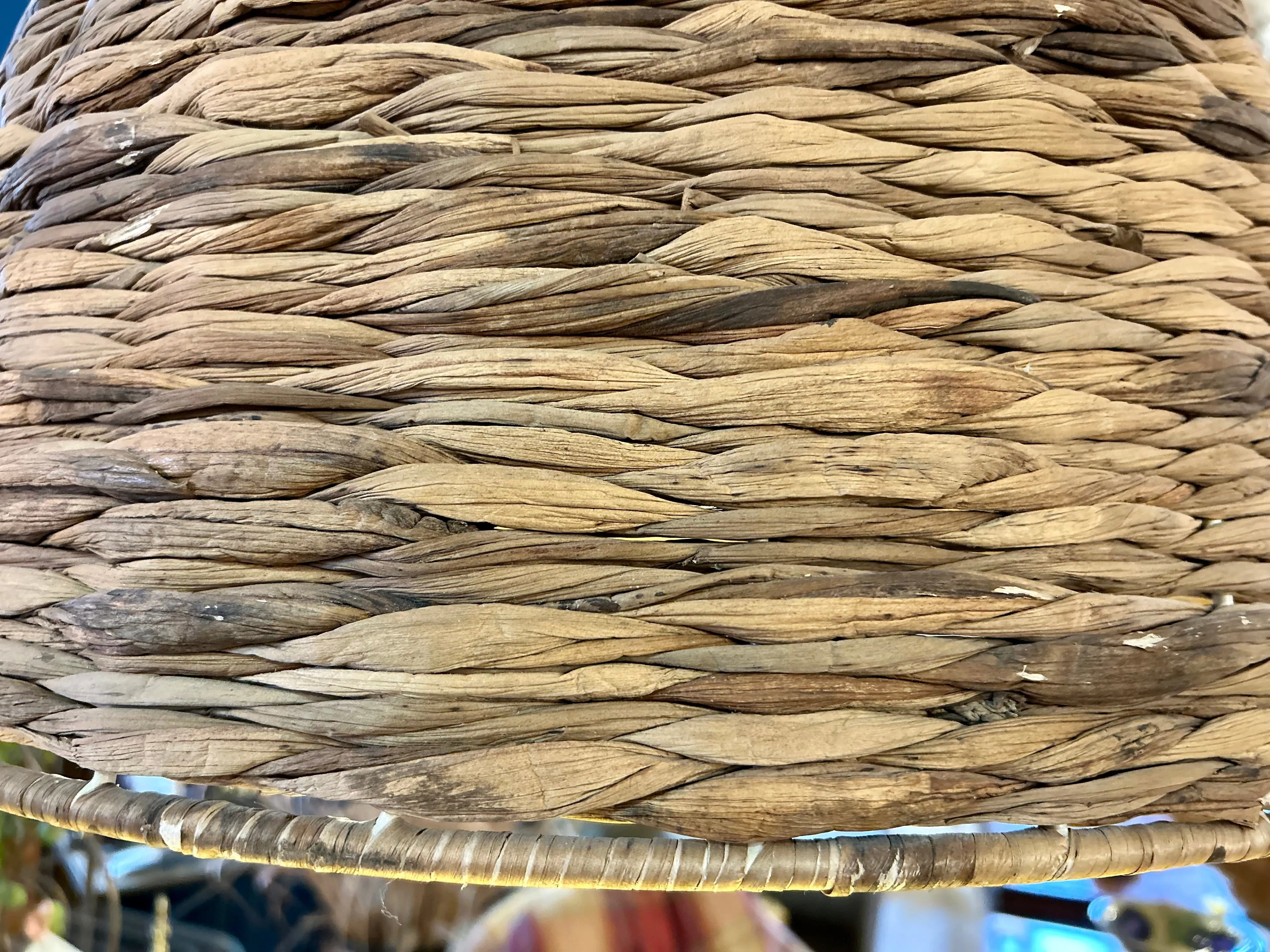 RH Restoration Hardware Panama Handwoven Pendant Light