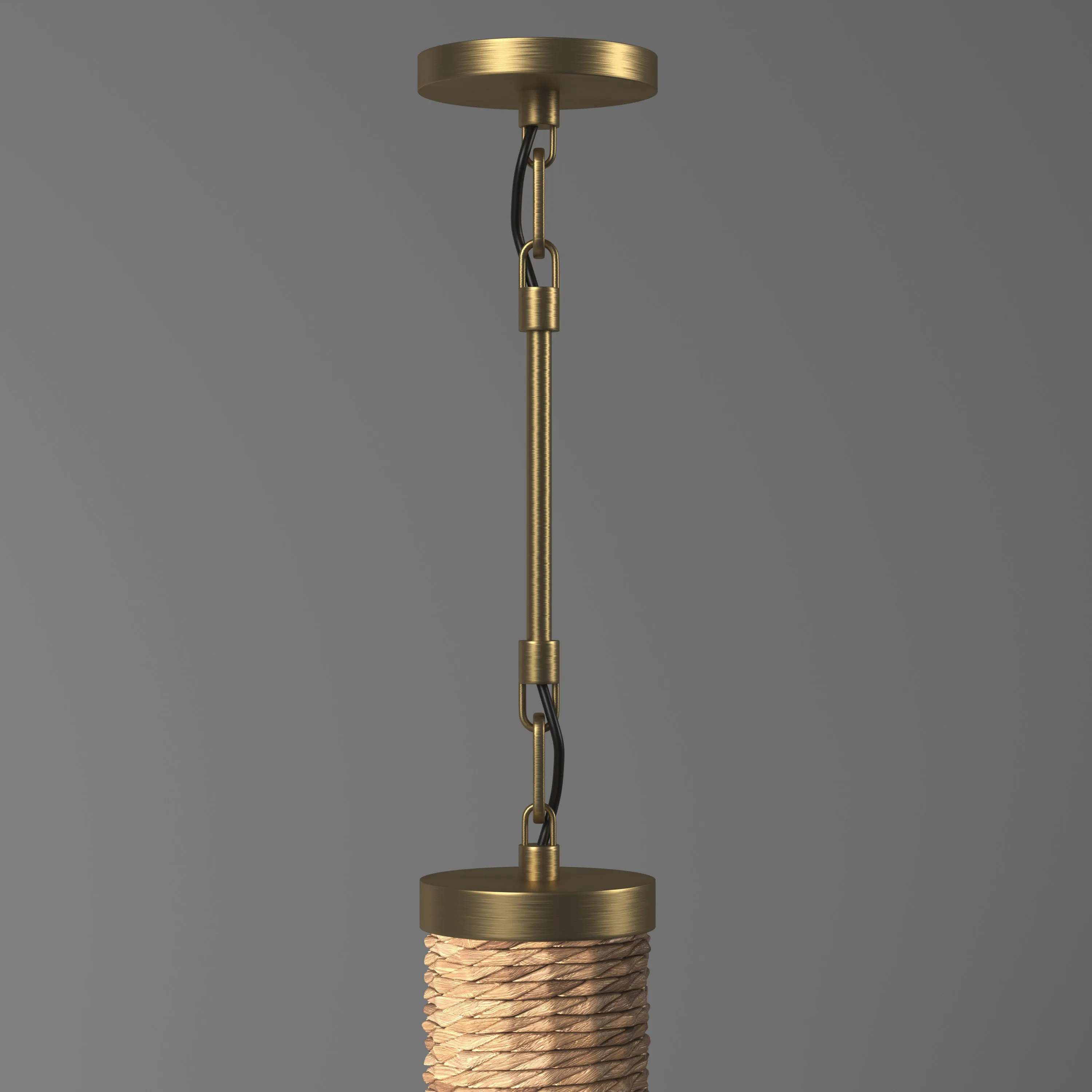 RH Restoration Hardware Panama Handwoven Pendant Light