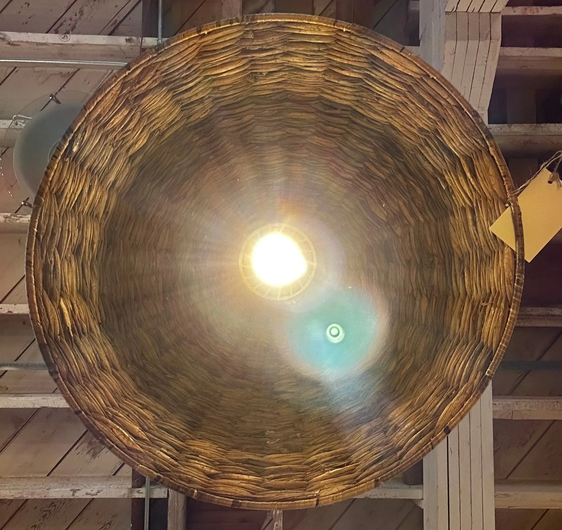 RH Restoration Hardware Panama Handwoven Pendant Light