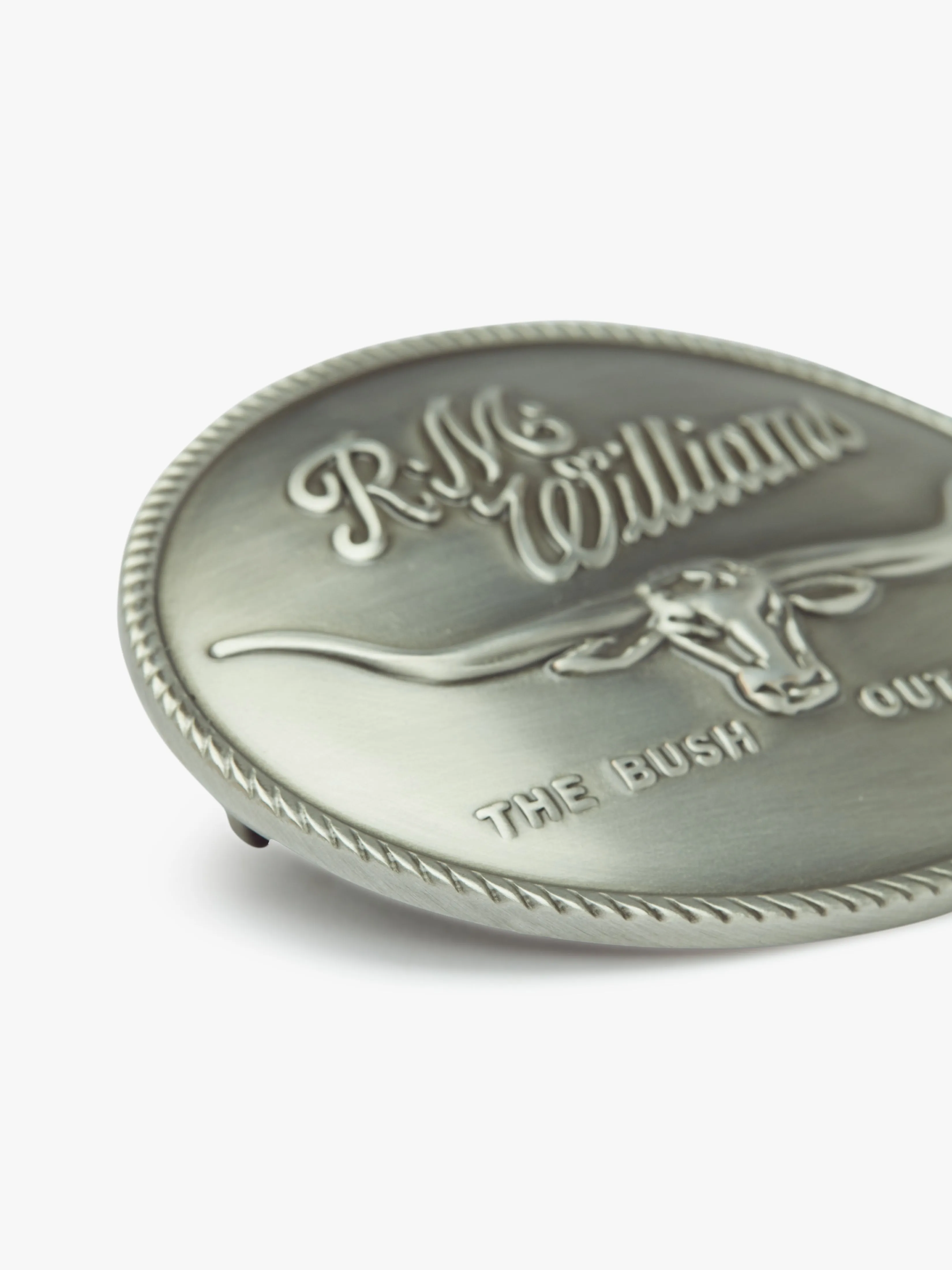 R.M.Williams - Logo Buckle - Silver