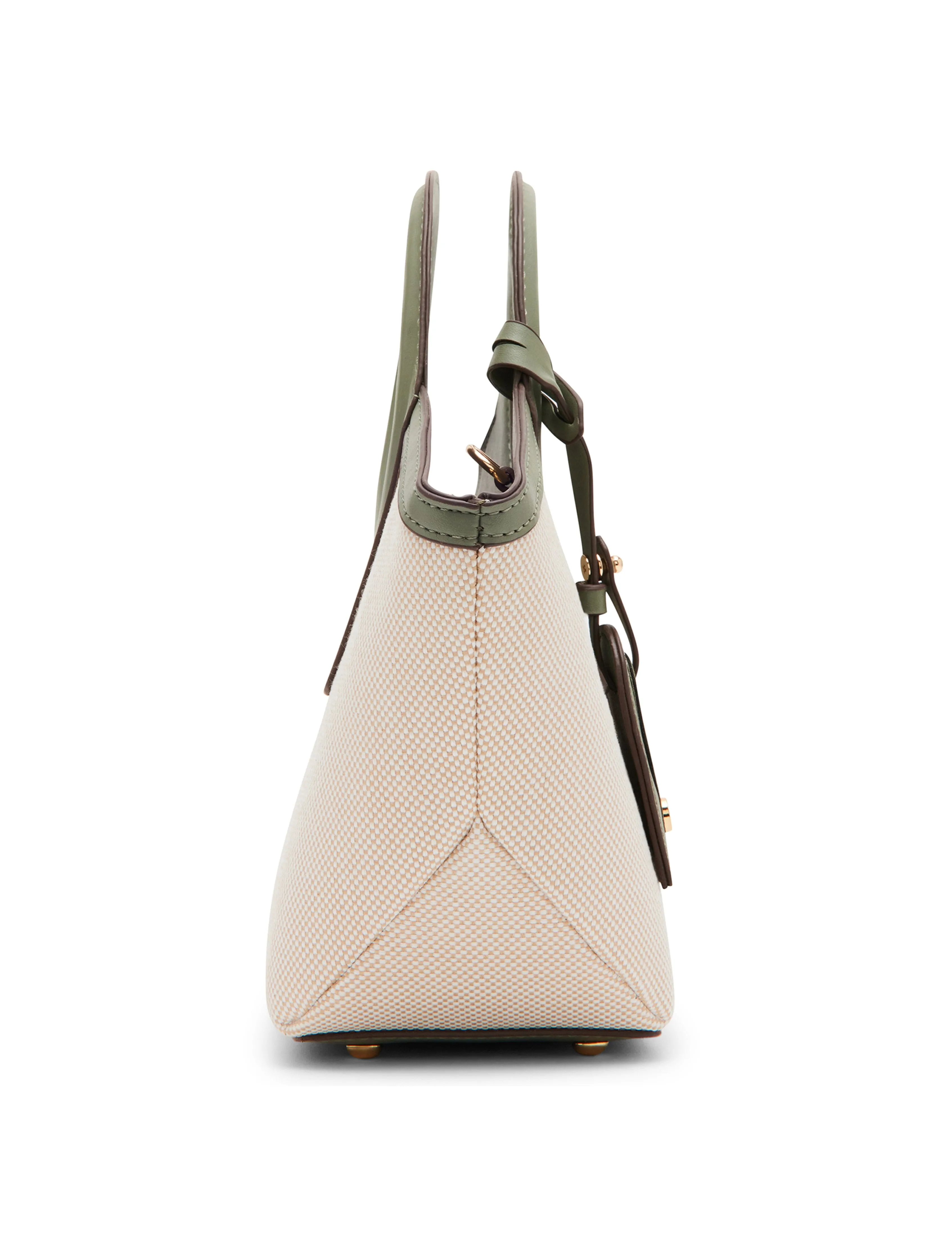 Round Handle Straw Satchel