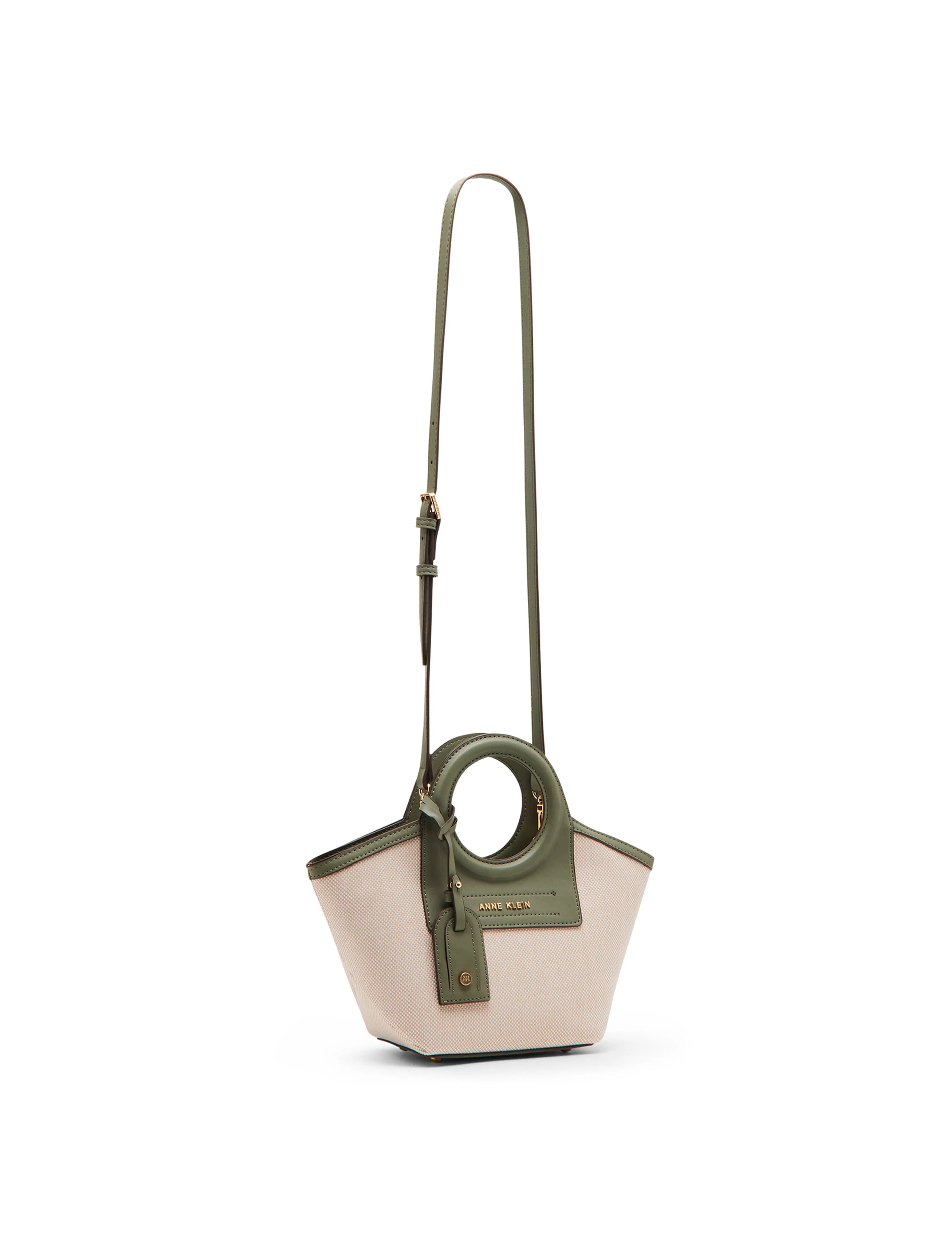 Round Handle Straw Satchel