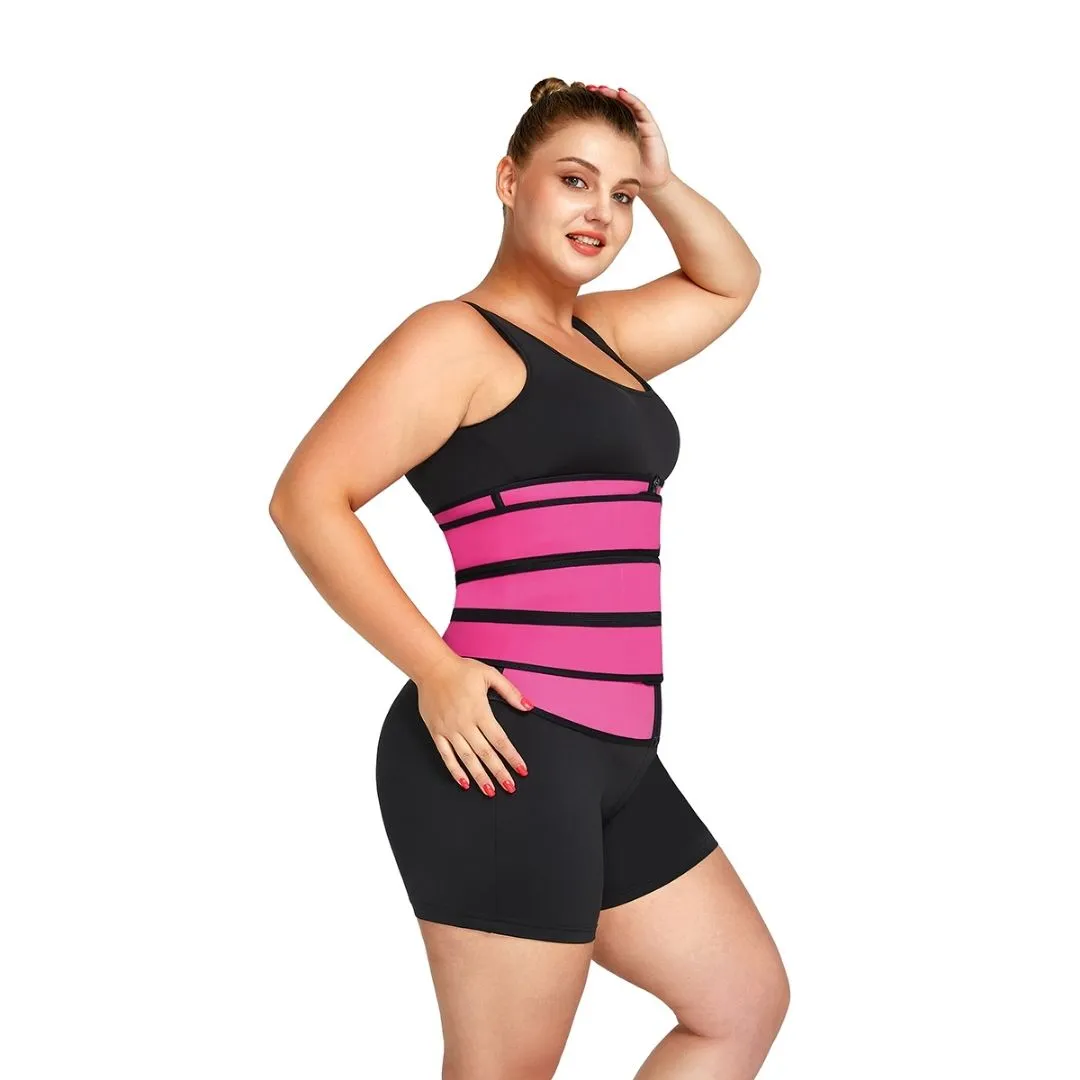 Slimming Stomach Three Belts Latex Waist Trainer Big Size