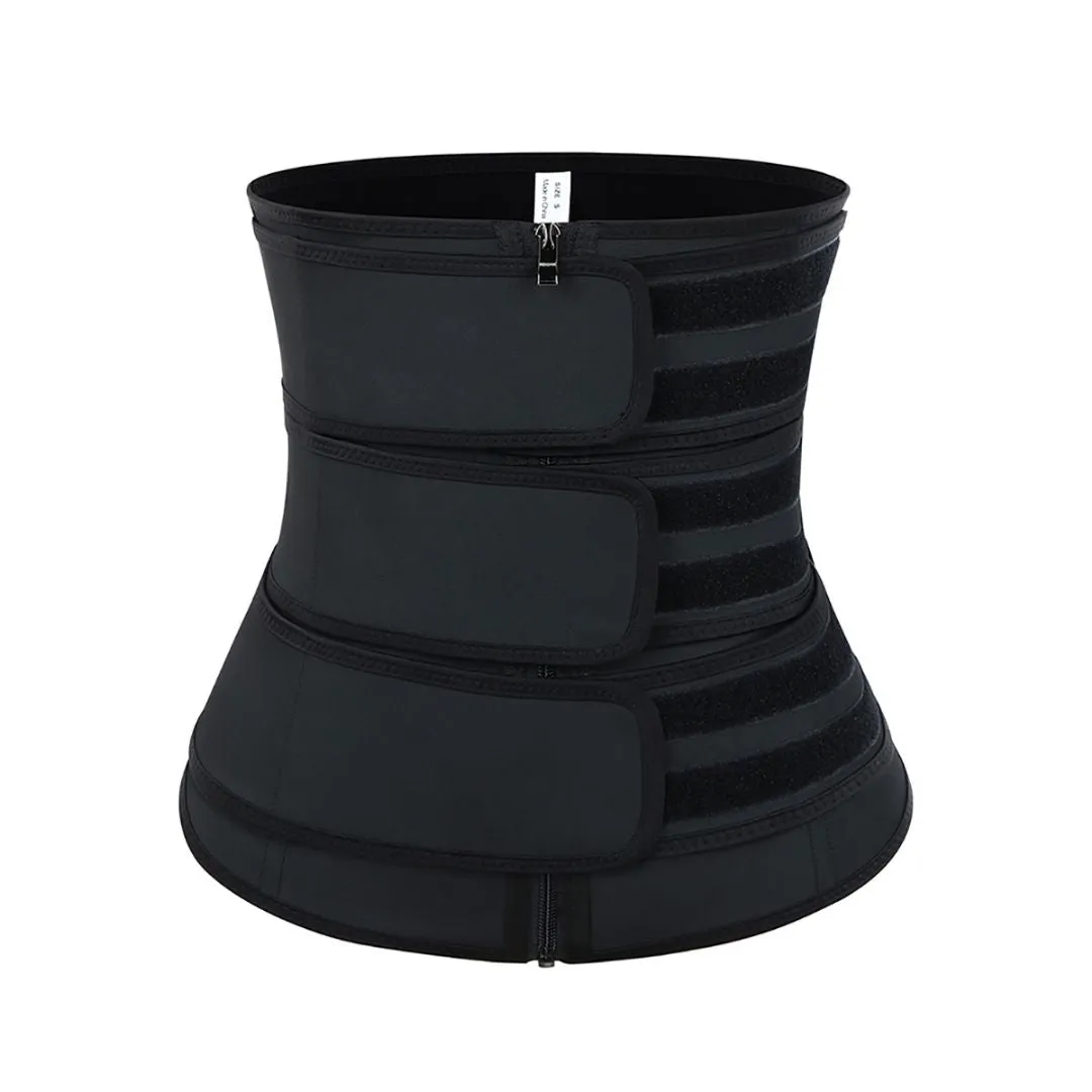 Slimming Stomach Three Belts Latex Waist Trainer Big Size