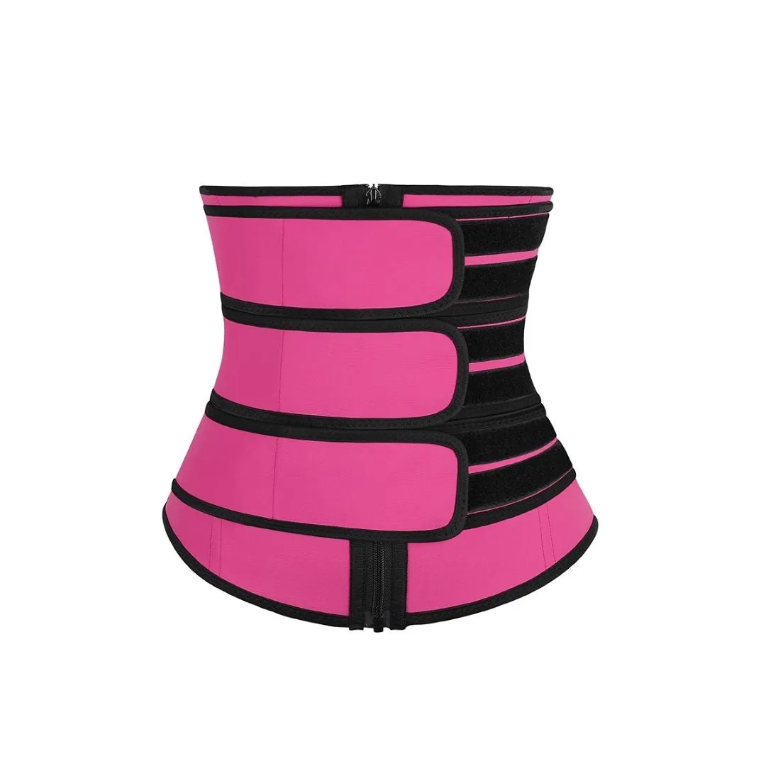 Slimming Stomach Three Belts Latex Waist Trainer Big Size