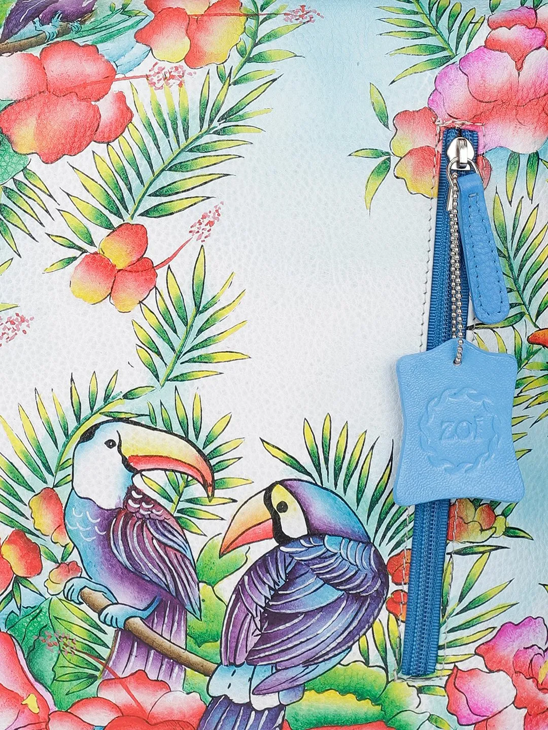 Sling Bag - Blissful Birds Sky Blue