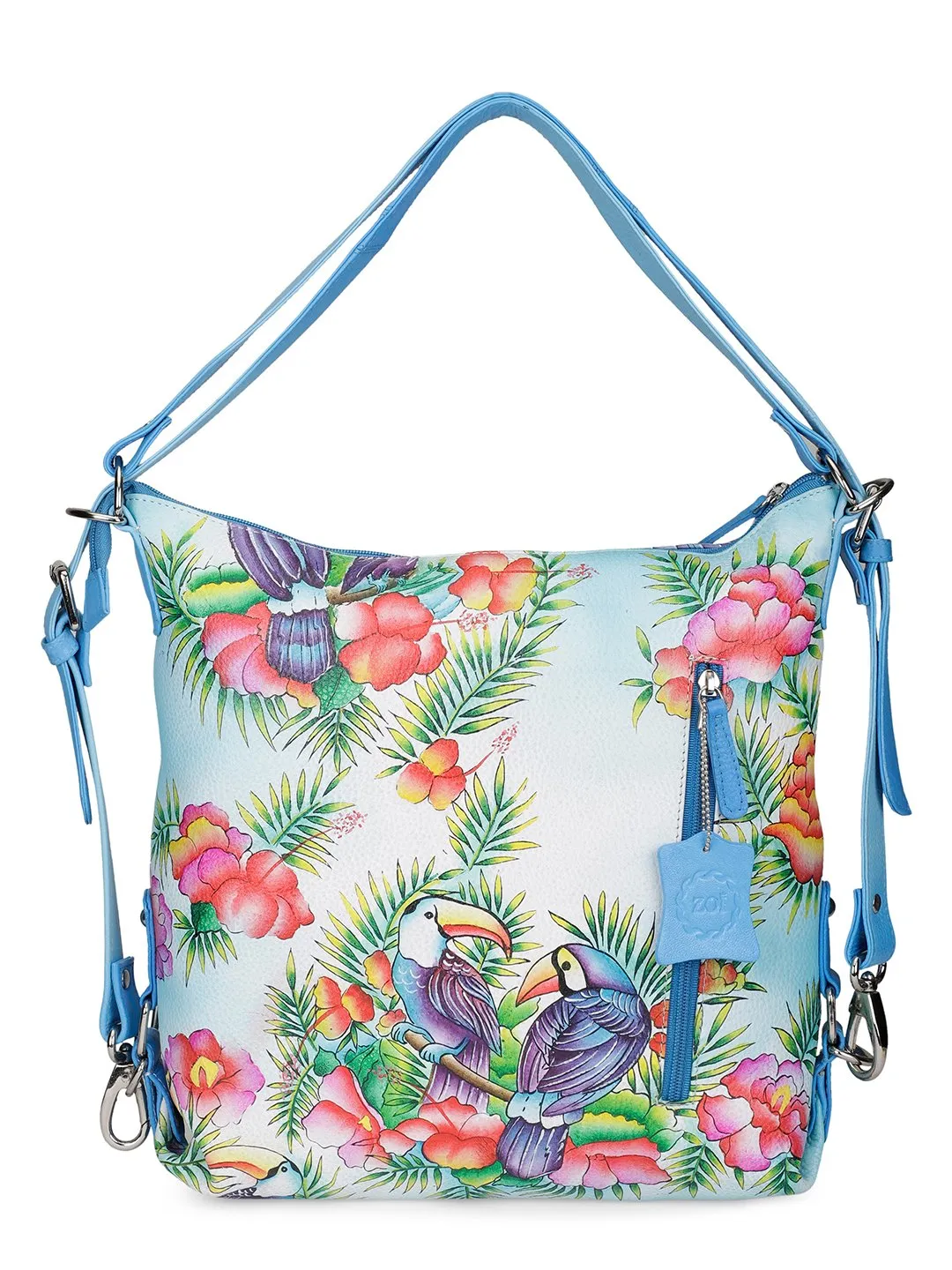 Sling Bag - Blissful Birds Sky Blue