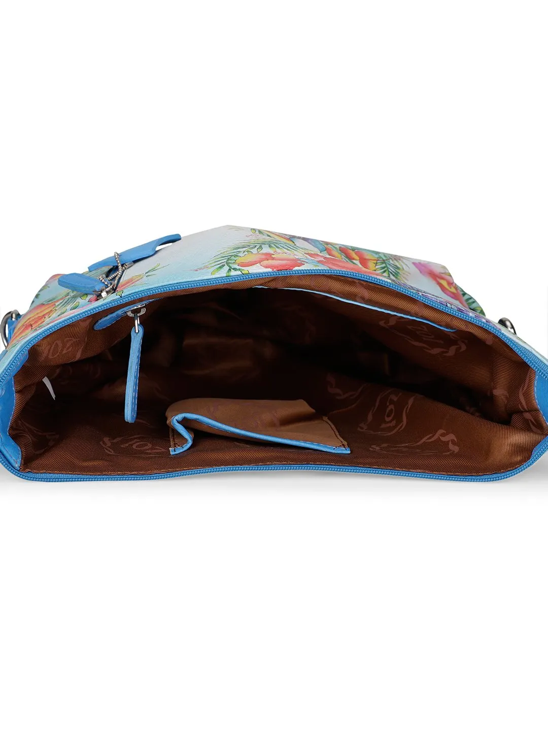 Sling Bag - Blissful Birds Sky Blue