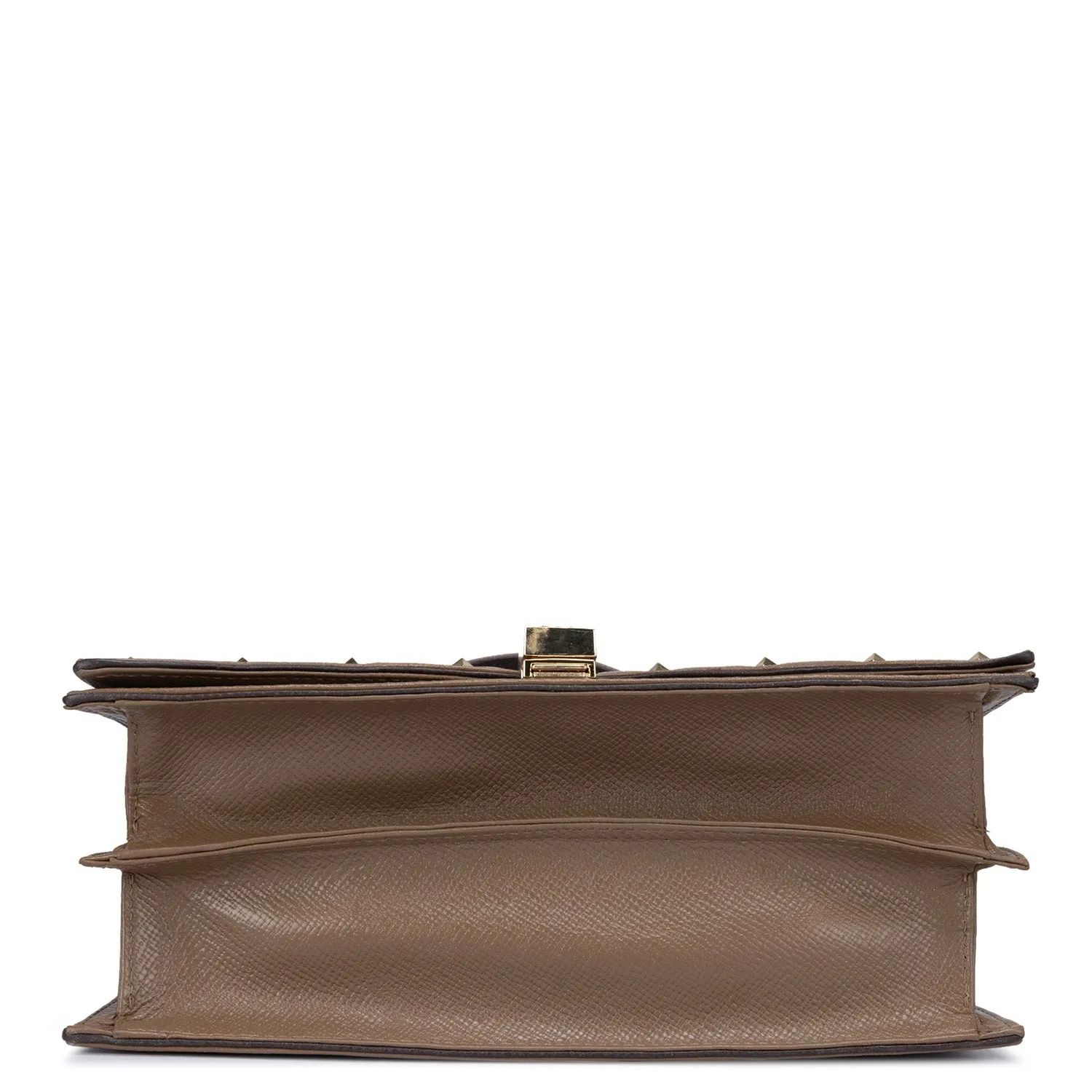 Small Franzy Leather Satchel - Cafe