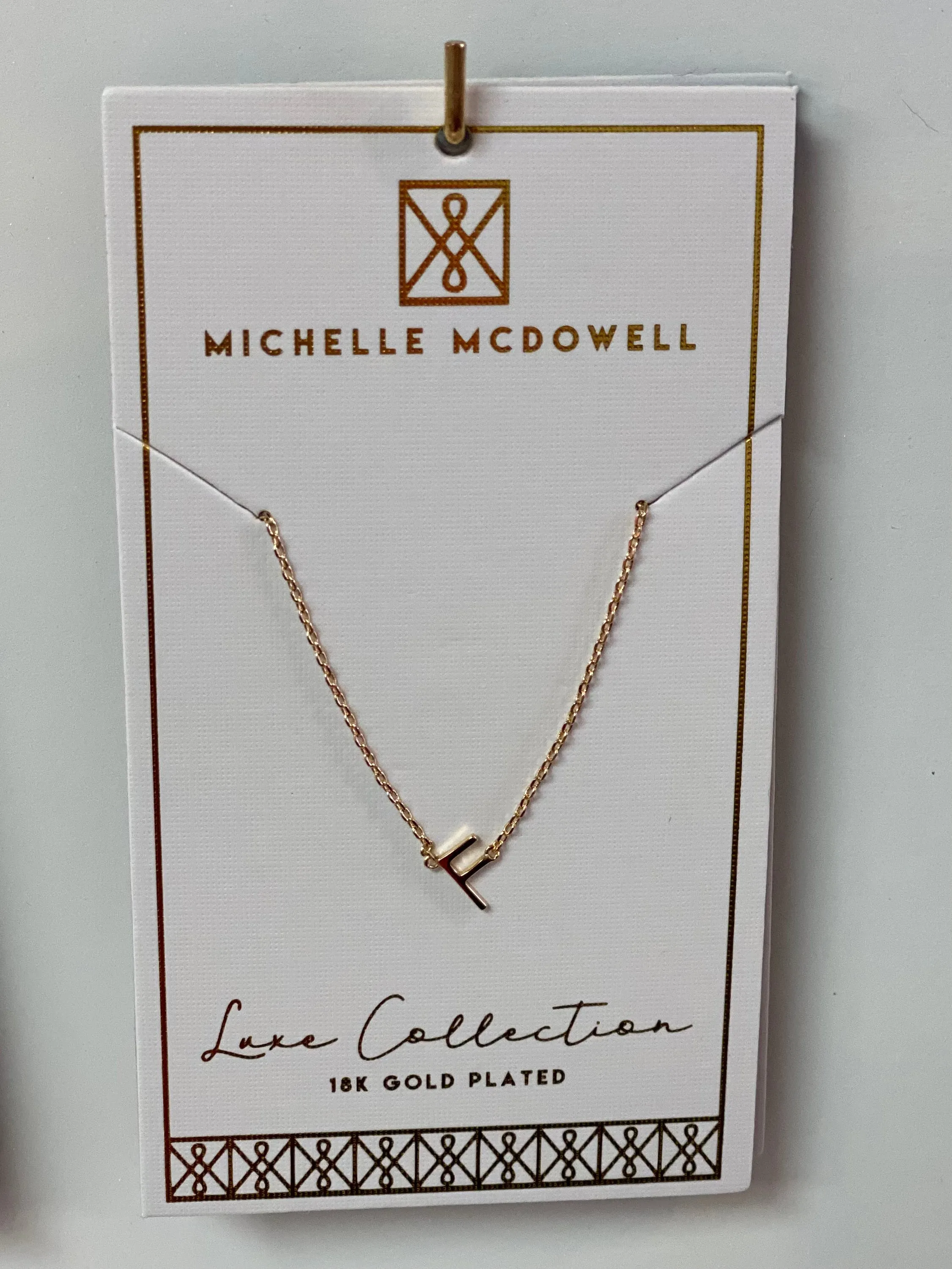 Small Initial Necklace