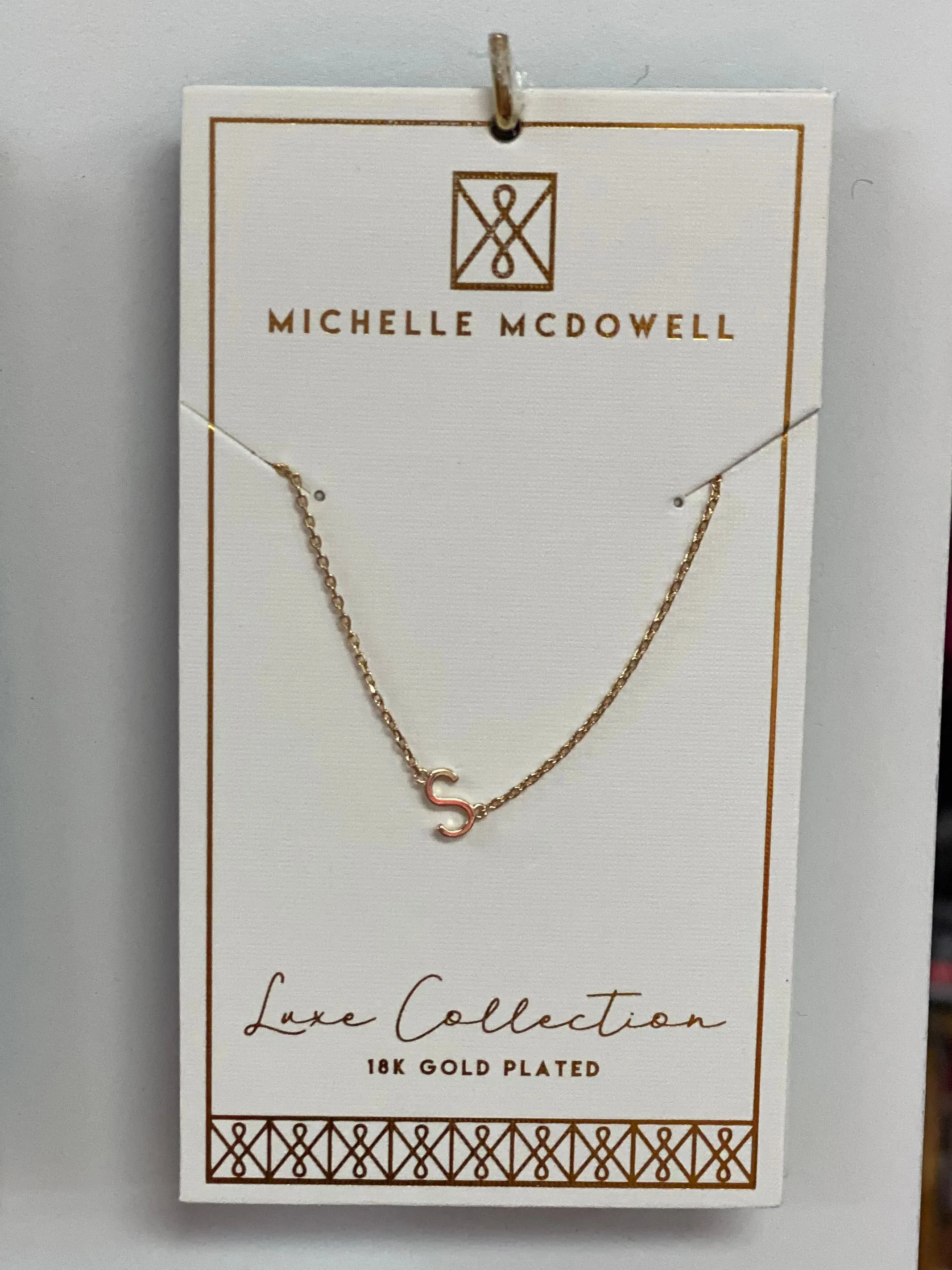 Small Initial Necklace