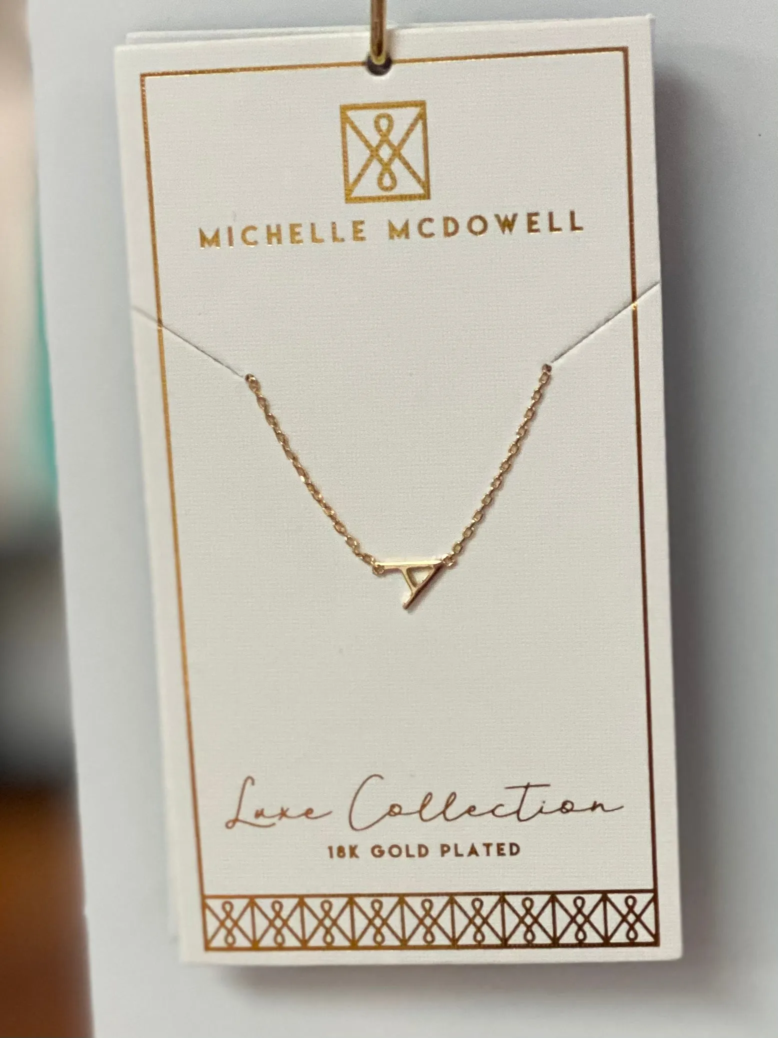 Small Initial Necklace