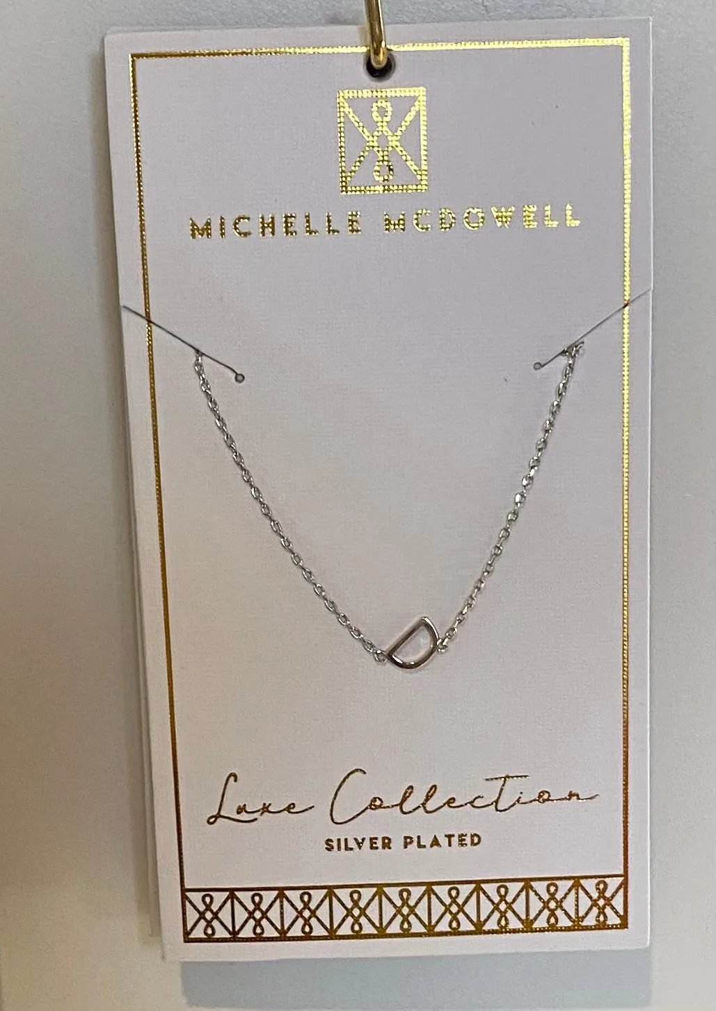 Small Initial Necklace
