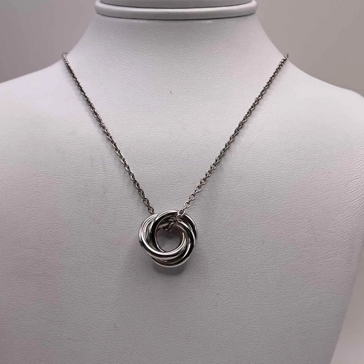 STERLING SILVER INFINITY RINGS  NECKLACE
