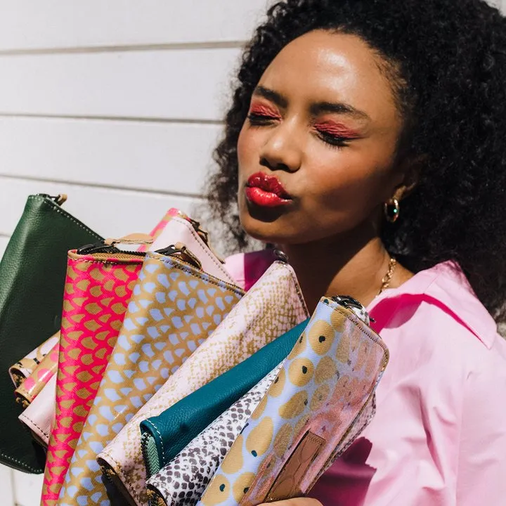 Thandana Ladies Laminated Large Fabric Purse