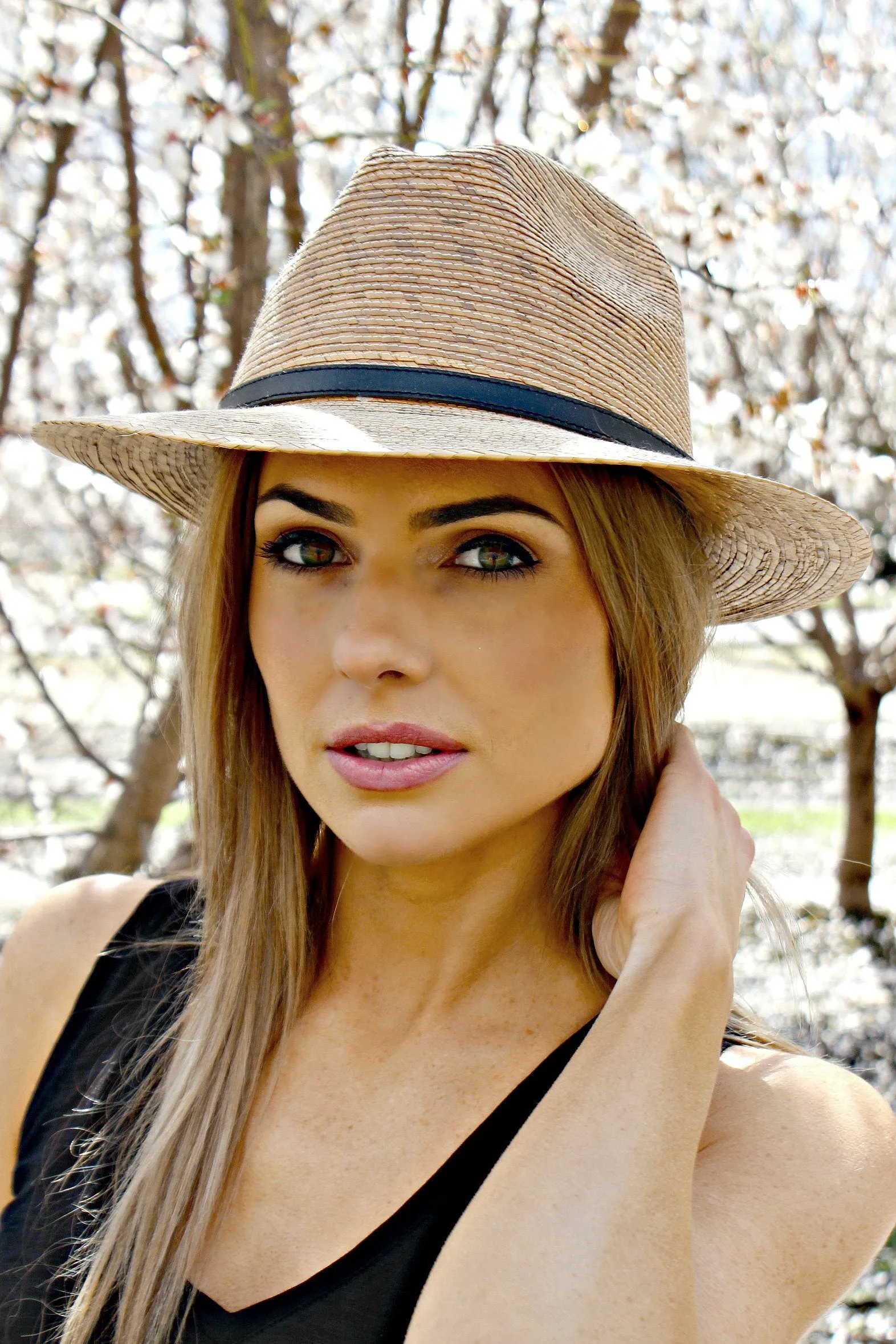 The Pressed Palm Crystallized Straw Hat