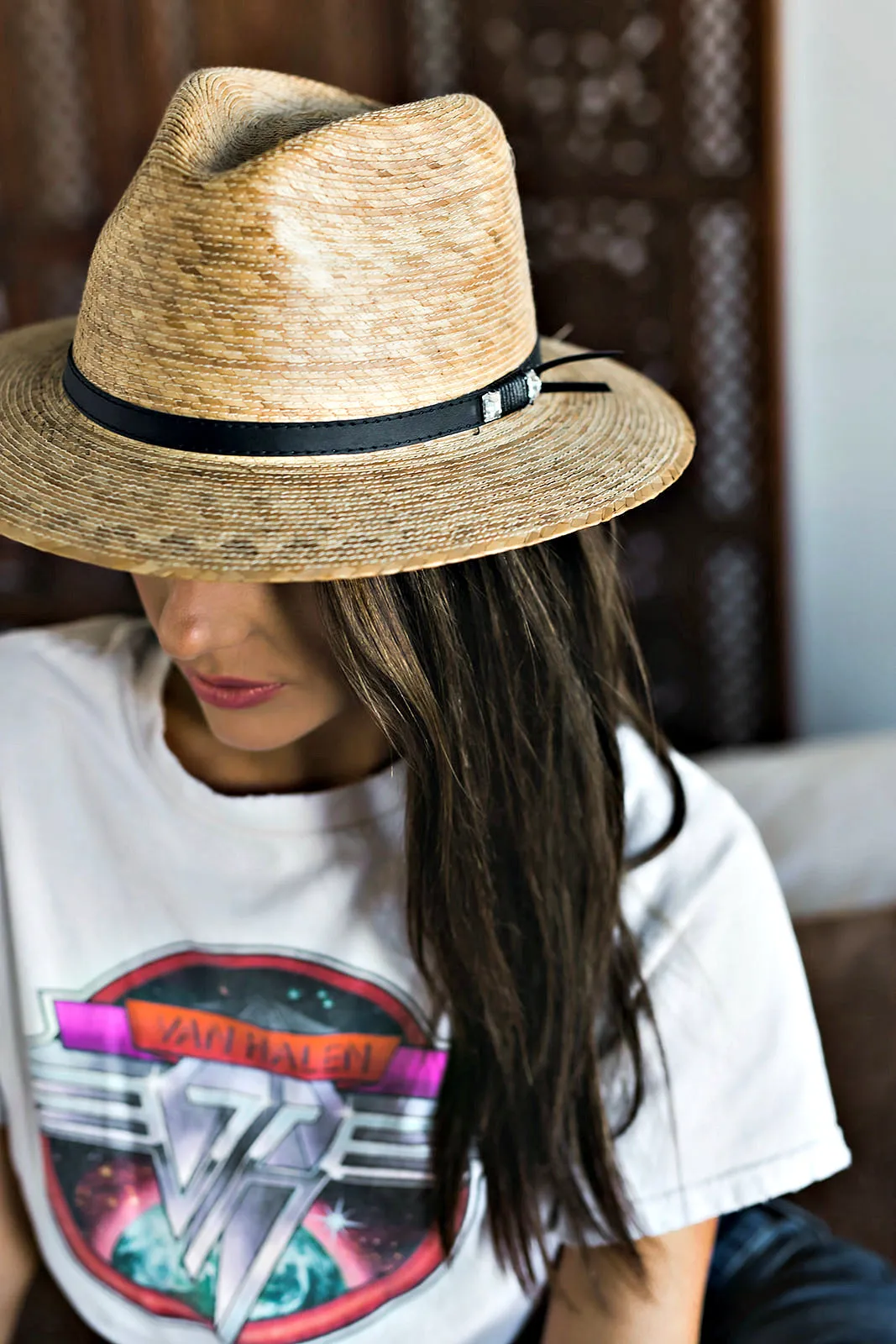 The Pressed Palm Crystallized Straw Hat