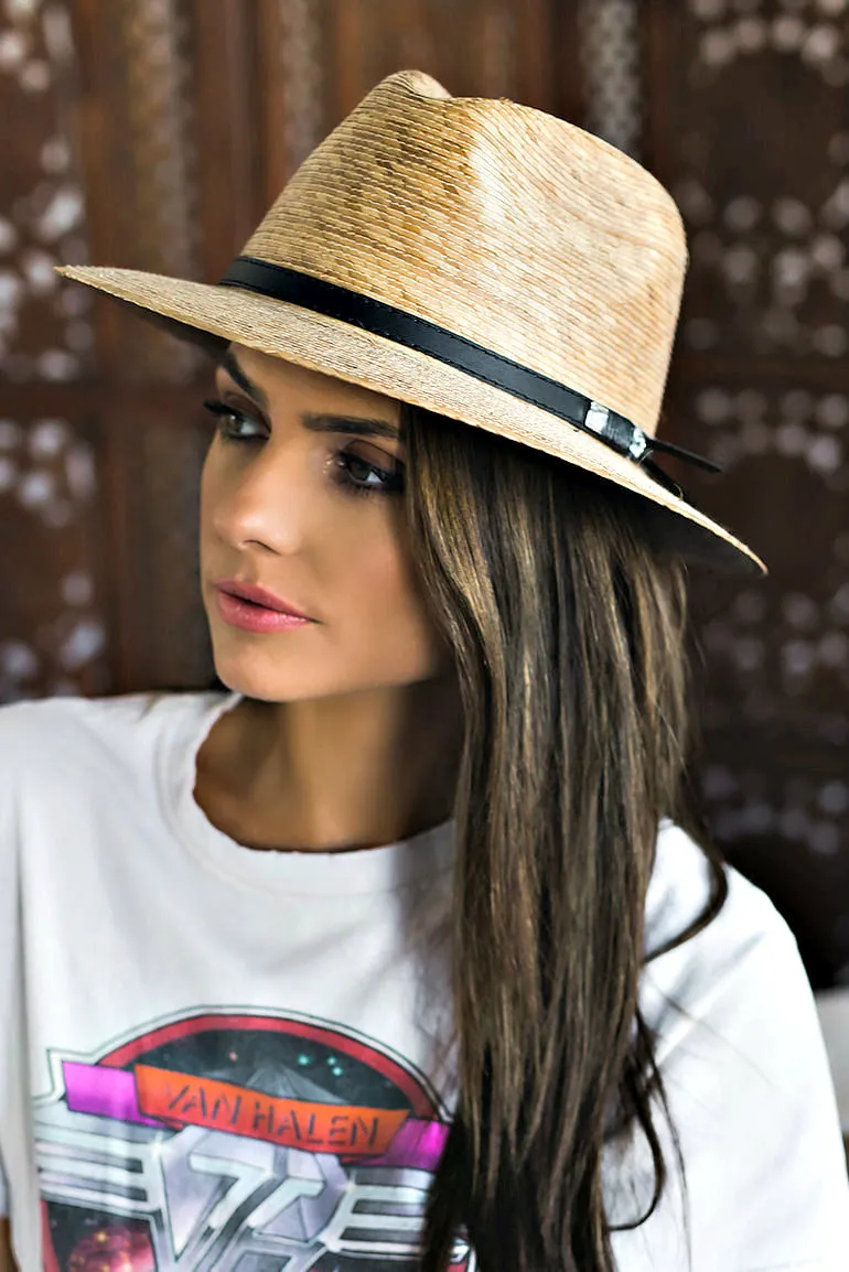 The Pressed Palm Crystallized Straw Hat
