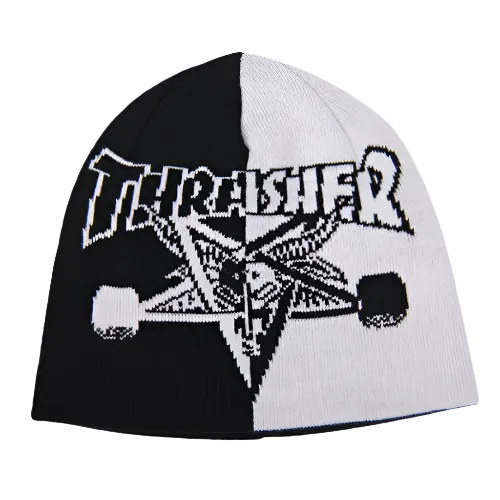 Thrasher Beanie Sock Hat Sk8Goat Split Skully
