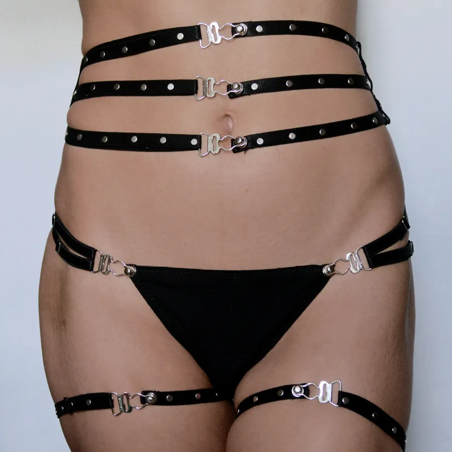 Triple Studded Body Garter