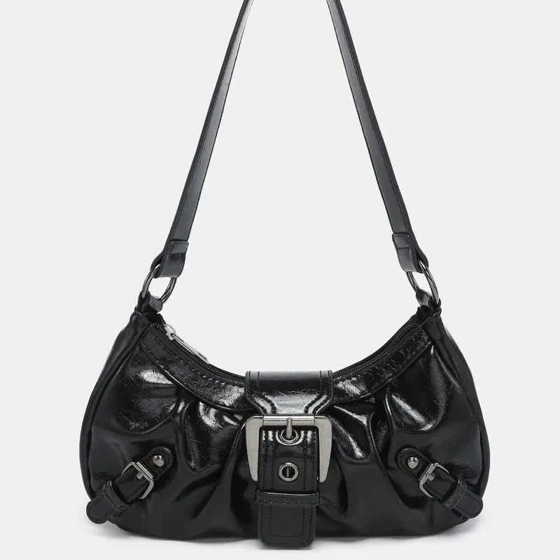 Uakiss Korean Women Vintage Casual Shoulder Bags New All Match Casual Y2k Aesthetic Handbags Office Lady Streetwear Simple Underarm Bag