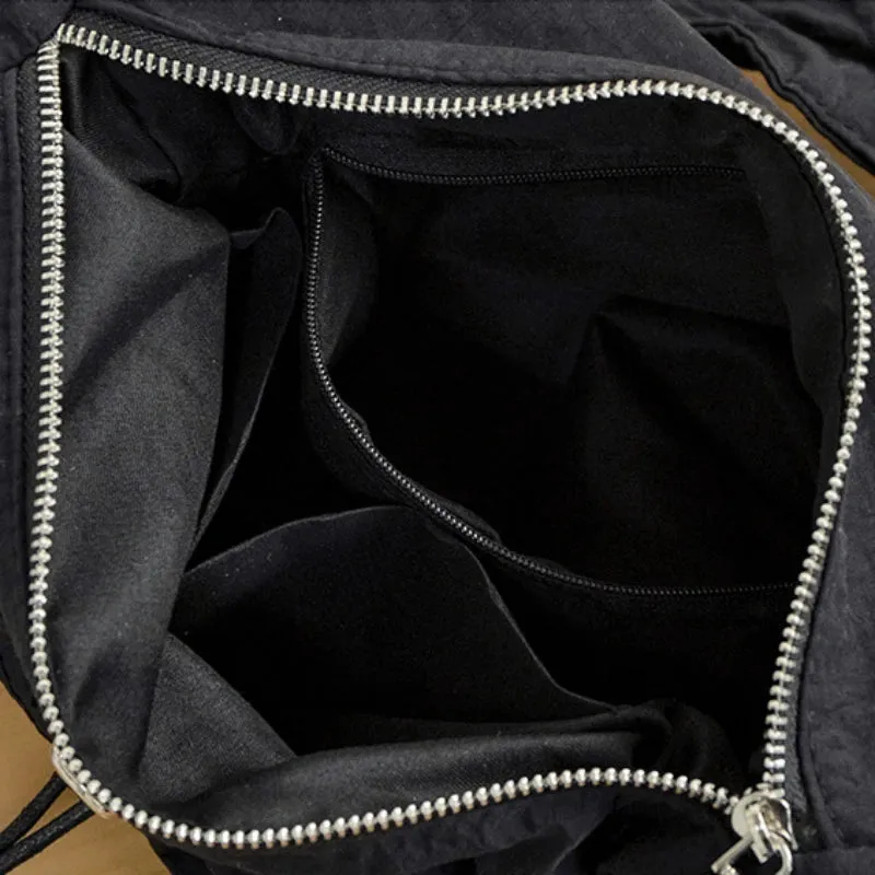 Uakiss Spring New Folded Retro Shoulder Bag Fashionable Elegant Nylon Cloud Bag Casual Versatile Unique High end Crossbody Bag