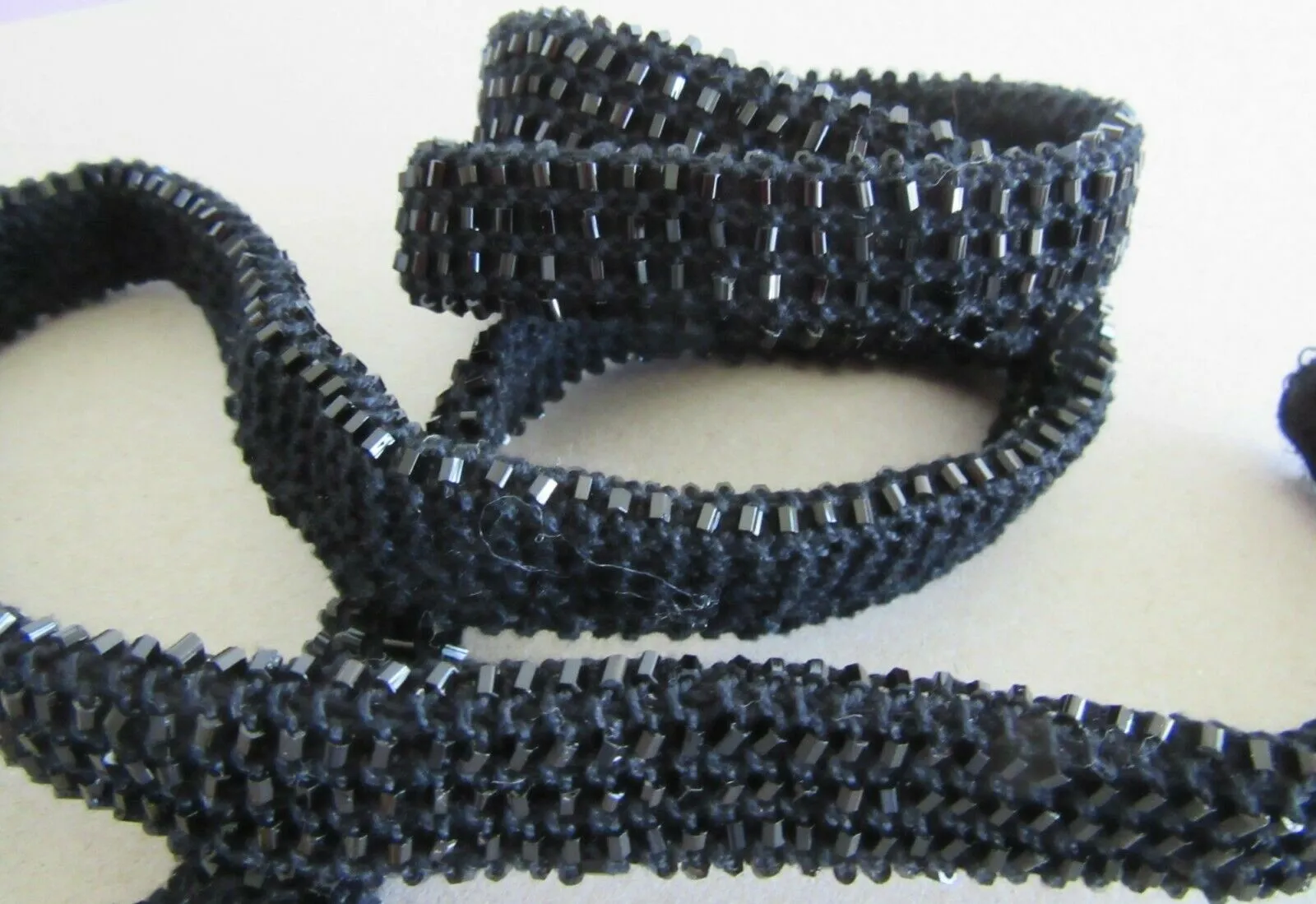 Waist Belt 6393 Black Shimmer Beaded Waist Belt Kamar Band