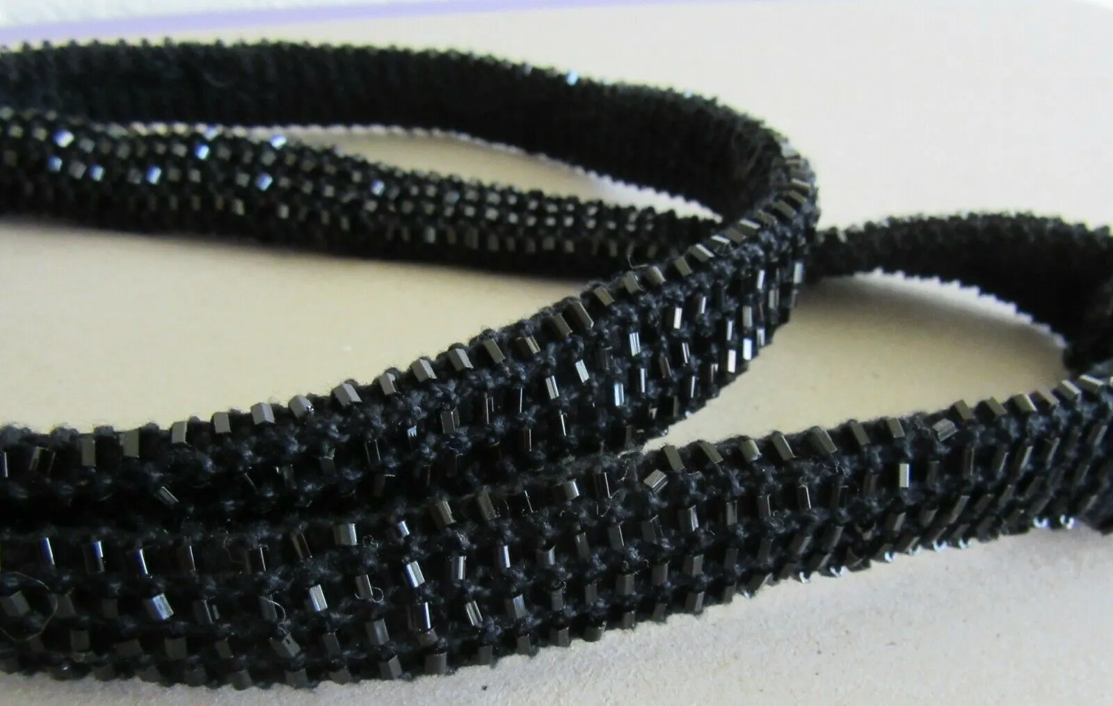 Waist Belt 6393 Black Shimmer Beaded Waist Belt Kamar Band