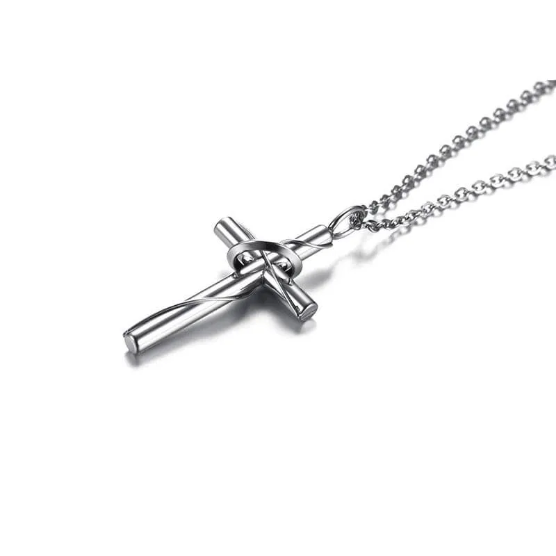 Women's Christian Necklace <br> Cross with Ring