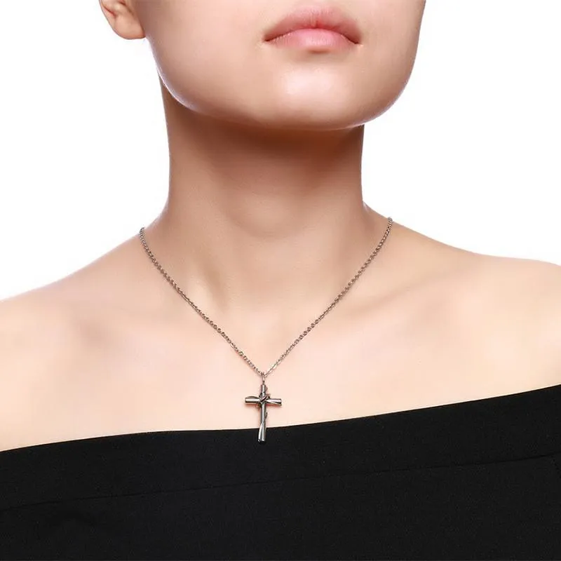 Women's Christian Necklace <br> Cross with Ring